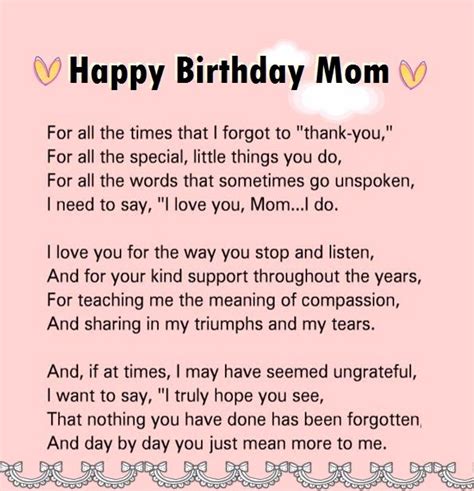 Happy Birthday Card Wording Examples for Mom. . Happy birthday mom letter that will make her cry